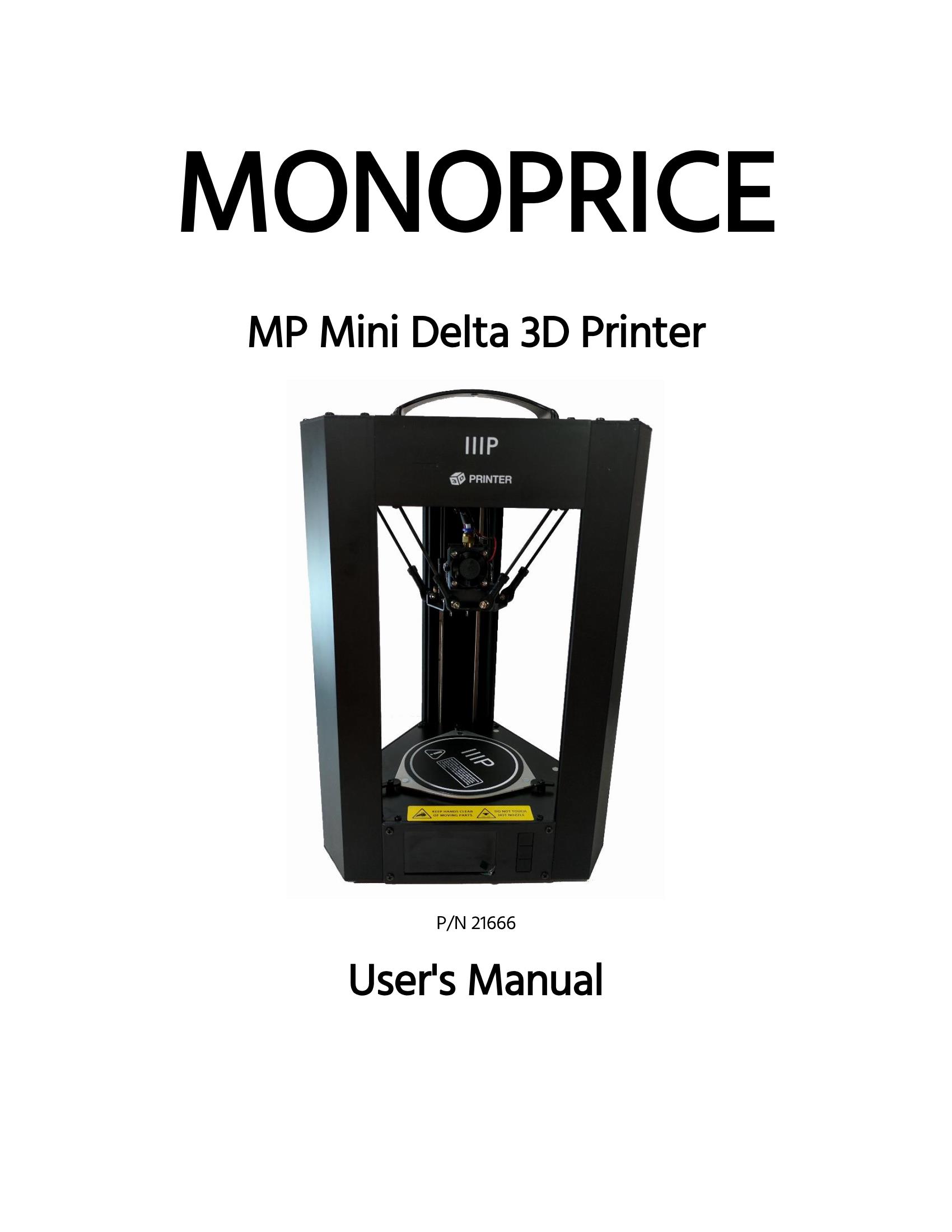 MP Mini Delta User's Manual - Page 1